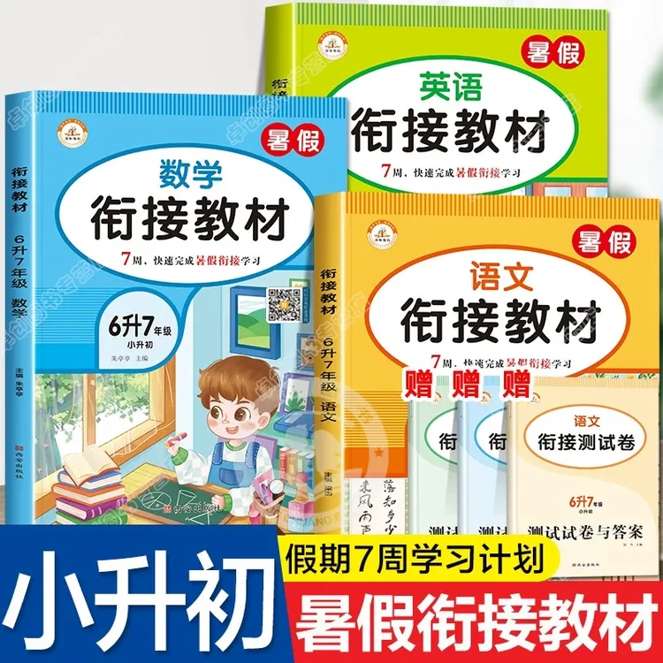 2025小升初暑假衔接教材六年级下册暑期作业必刷题人教版六升七