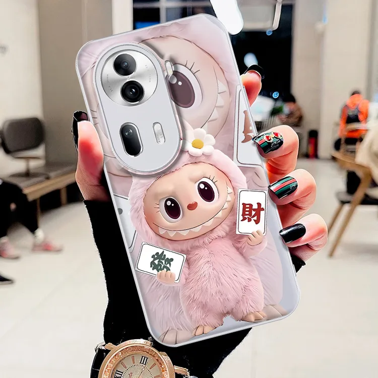 适用OPPORENO11水凝壳reno11pro手机壳高颜值LBB时尚网红新款防摔