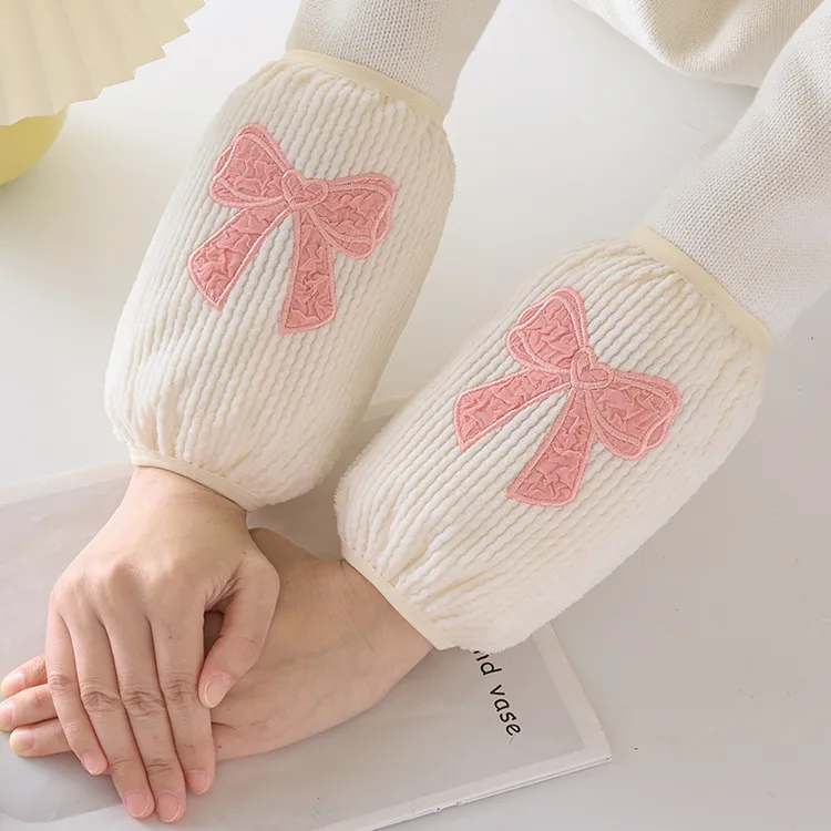 袖套女冬季短款韩版羽绒服工作套袖可爱卡通防污袖头护袖学生百搭