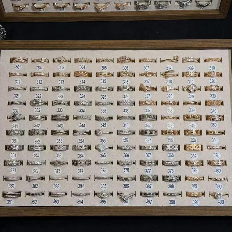 铜合金合成锆石戒指 【301-400】俩个加入购物车付款包youyou