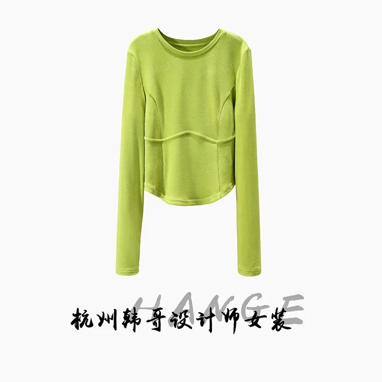 【韩哥欧货女装】冬季发热双面绒《鱼骨》高弹显瘦打底上衣26061-B2