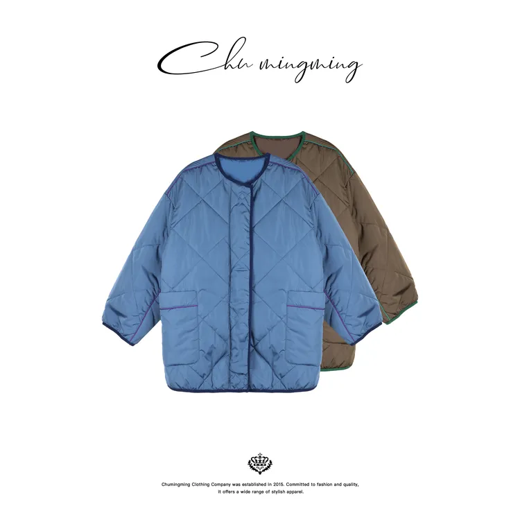 【CHU/2025FWNEW】《闲绗》拼色绗棉棉服NH25191