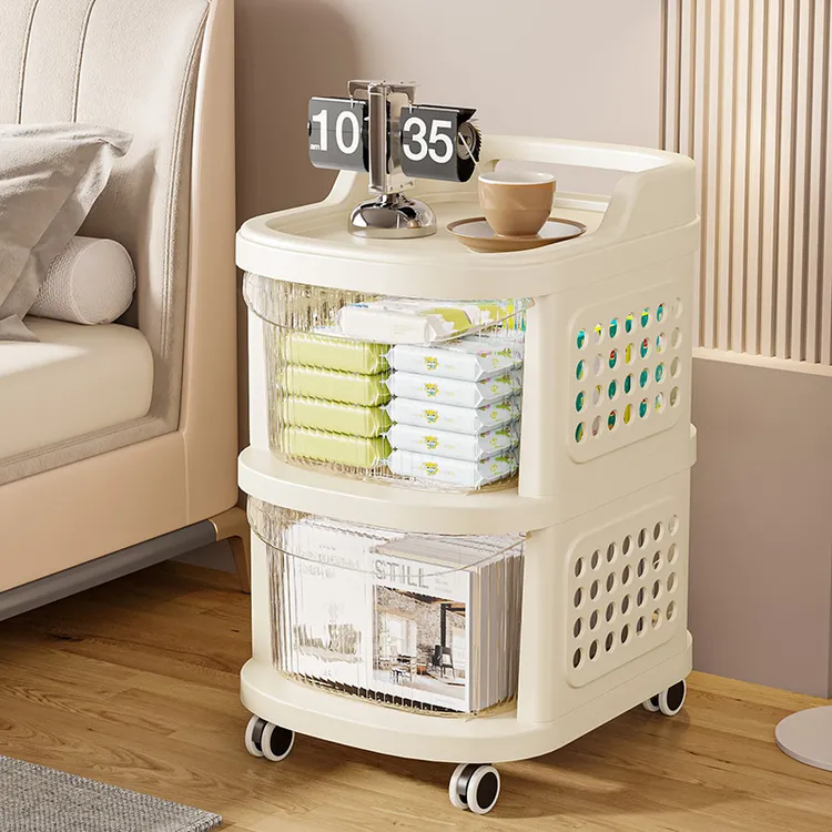 XINGTU/星兔免安装多层抽屉式小推车家用置物架收纳柜办公储物柜