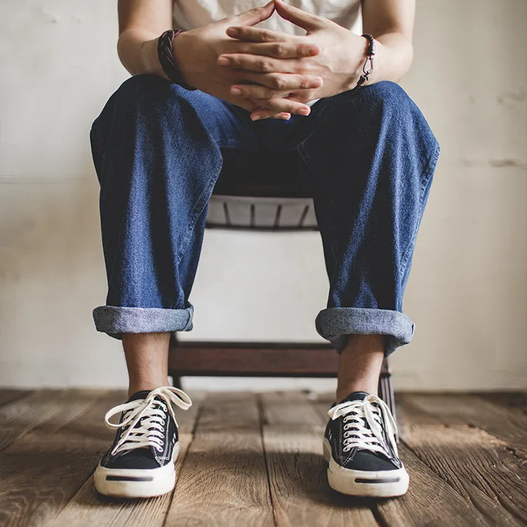 马登开口笑帆布鞋子男士2025秋季新款复古潮流百搭透气休闲板鞋