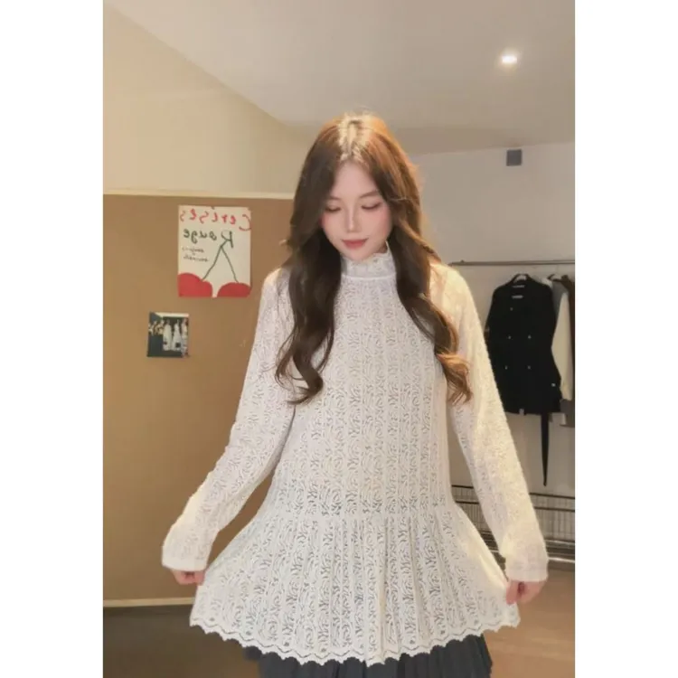 常规款冬季温柔高领连衣裙拉链百搭裙子常规法式中长裙