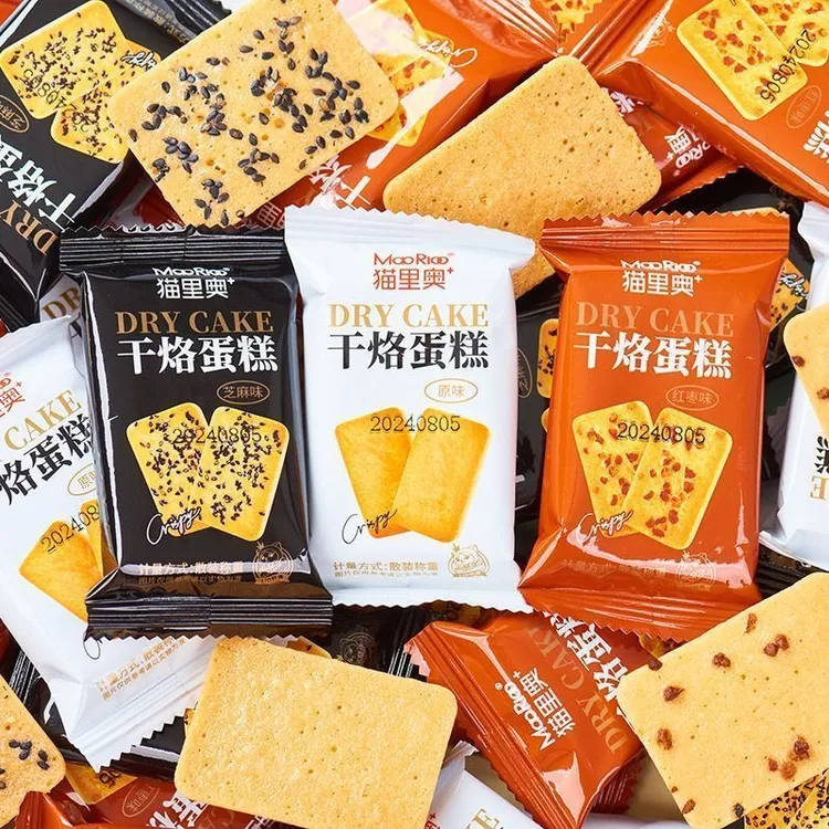 MAORIOO/猫里奥干烙蛋糕片鸡蛋饼干网红小零食充饥解馋独立包装