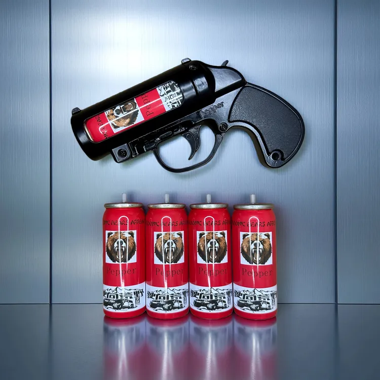 便携式金属款驱赶黑熊赶猪神器车载驱狗辣辣罐深林探险防护装备