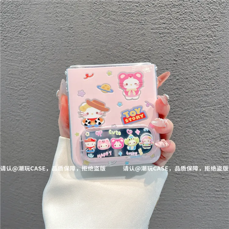 透明折叠壳适用华为荣耀/OPPO/VIVO/小米/三星华为novaflip手机壳