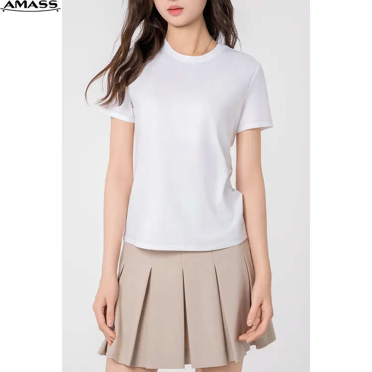 AMASS/阿玛施夏季新款百搭舒适气质瑜伽短袖T恤女5301025/5301024