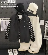 【现货】VIVI童装【韩系复古】冬款亲子装中大童工装立领厚实棉衣马甲