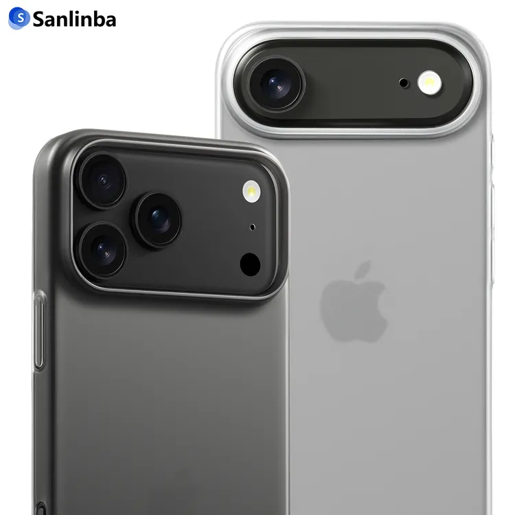 Sanlinba超薄裸感透明手机壳适用苹果iPhone17ProMax/16Pro全硬壳