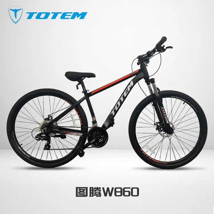 TOTEM/图腾W860越野山地车24速铝合金车架机械碟刹