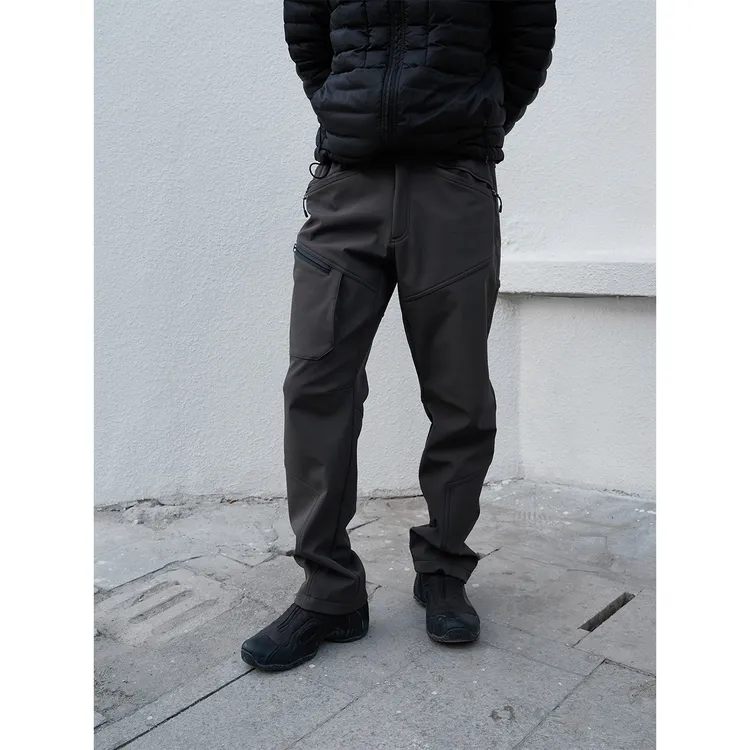 GTAL25AW美式休闲神裤立体剪裁拼接拉链装饰户外薄绒弹力休闲裤