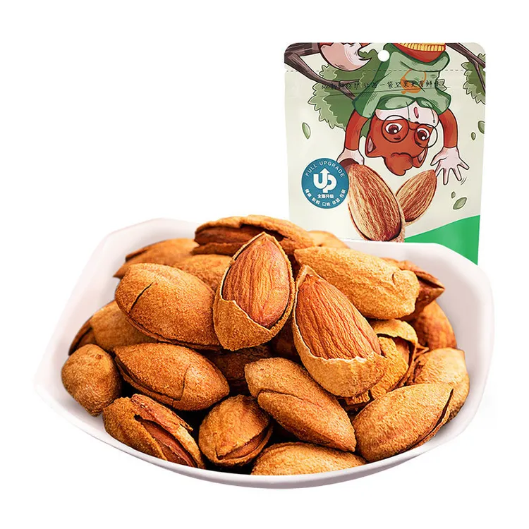 三只松鼠手剥巴旦木 装零食坚果干果扁杏仁包