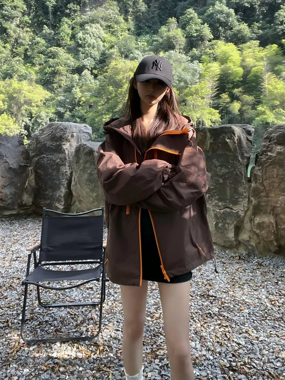 到位25ss五彩斑斓系列休闲宽松型连帽冲锋衣春秋季外套12345