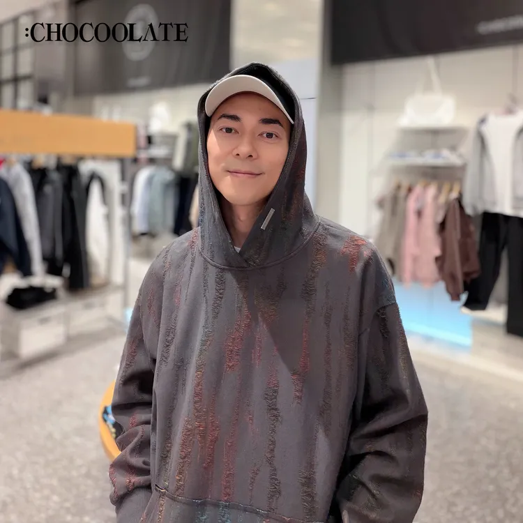 it：CHOCOOLATE飞线提花彩色扎染连帽卫衣6163-1416416