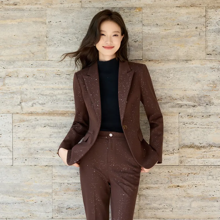 职业装气质外套职业女裤套装正装长袖其它款式商务AWY8658