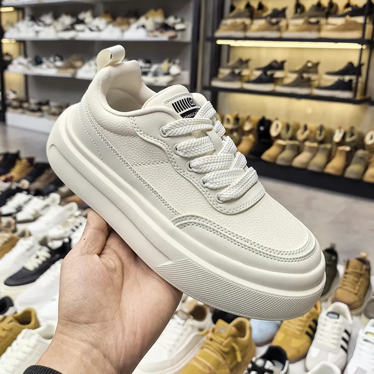 厚底小白鞋男款2025秋冬加绒时尚透气运动休闲鞋潮流青年学生板鞋