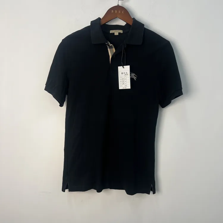 99新 BURBERRY/博柏利 男士战马刺绣短袖polo/S码/0454