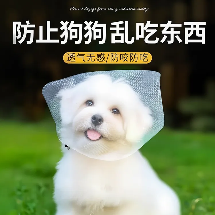 防止狗狗乱吃东西狗狗外出嘴套防咬乱吃嘴罩小型头罩狗狗防舔网套