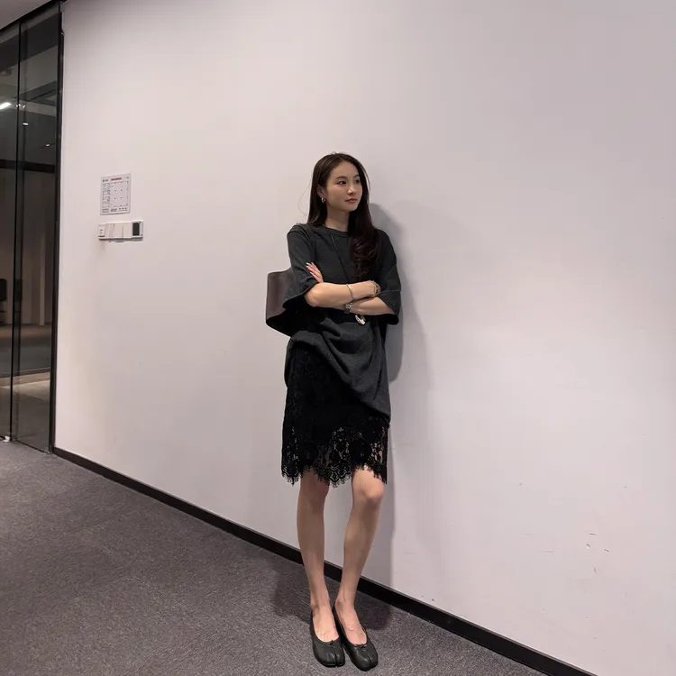 KEEP KAPU靠谱【店主挚爱】100羊毛廓形显瘦卷边针织毛衣KP253397