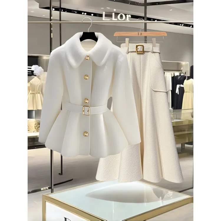 秋冬季潮流一整套穿搭小香风气质外套上衣高端时尚百搭半身裙女装