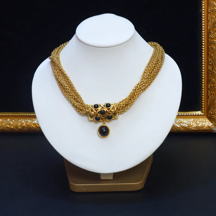 合金项链 莫奈monet中古打标项链锁骨链稀有款