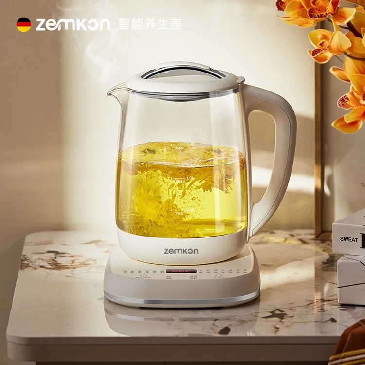 德国Zemkon多功能养生壶家用煮茶壶全自动办公室1.8L花茶烧水壶