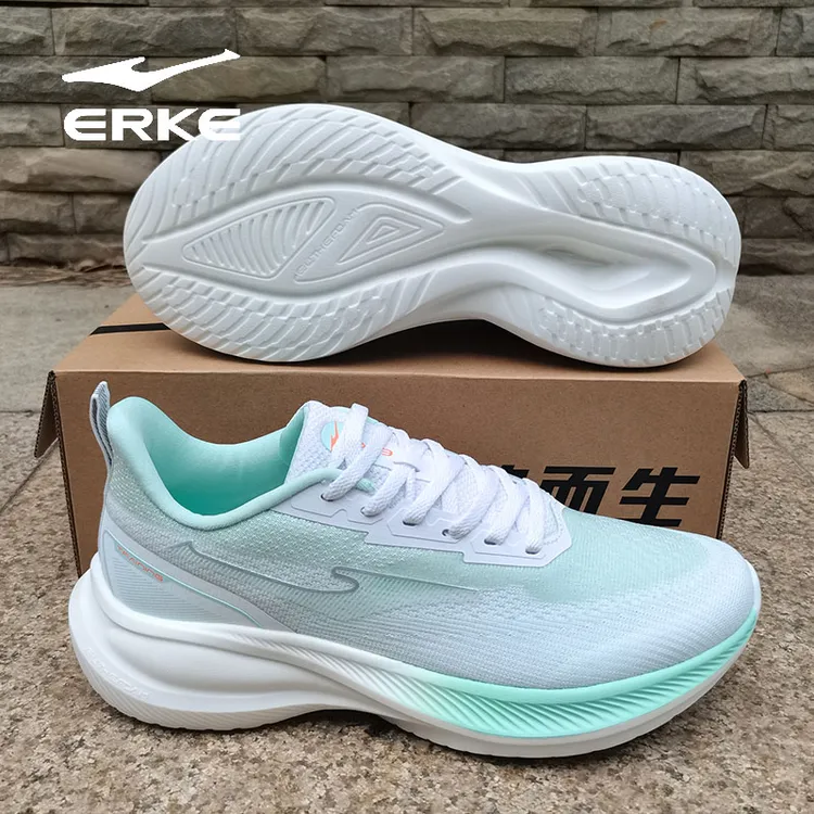 erke/鸿星尔克男士跑步鞋男款2025新款爆款跑鞋水上漂网面运动鞋