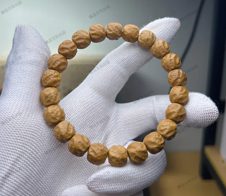 <臻品文玩>猴头核桃雕刻全品观山手串