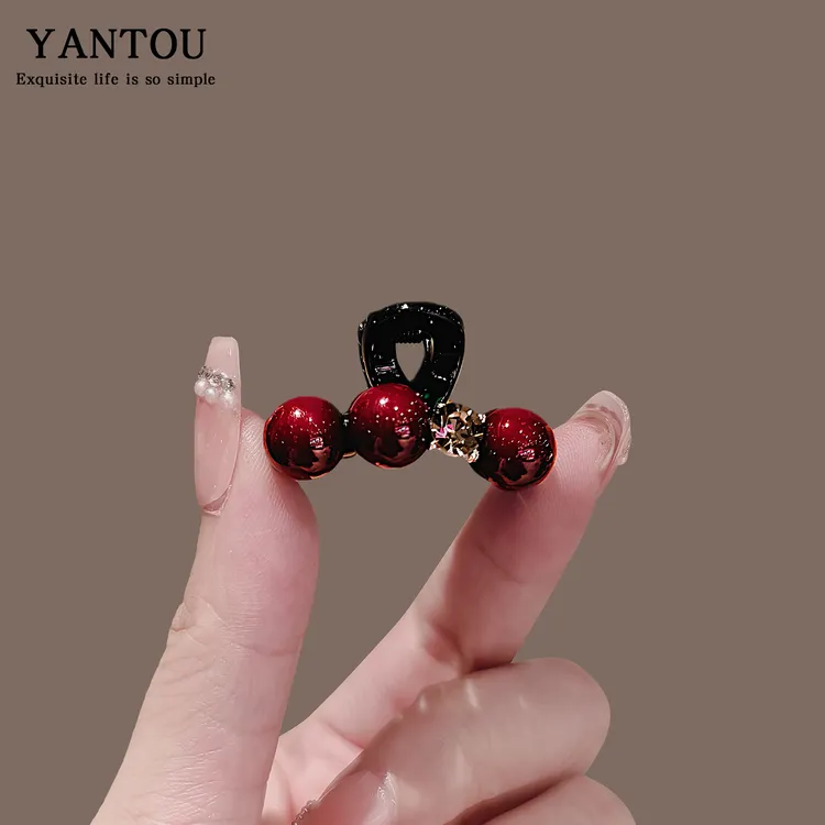 2025新款轻奢水钻珍珠小号抓夹公主头抓夹刘海侧边夹子发卡11274