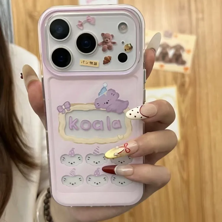 紫色考拉适用iPhone17Promax/17手机壳16苹果15创意14大孔13防摔