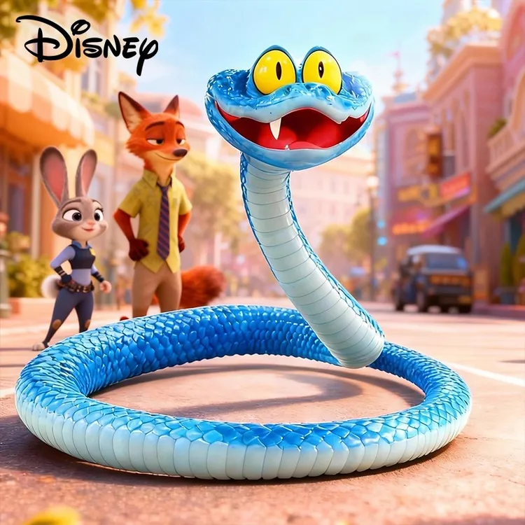 疯狂动物城2周边盖瑞蛇朱迪尼克手办全身可动摆件解压盲盒模型