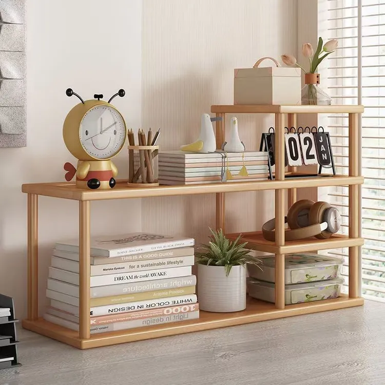 家用桌上收纳架子 办公室桌面置物架 学生书桌小型简易多层书架