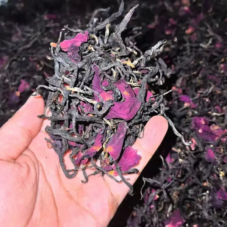 云南滇红凤庆古树玫瑰花茶