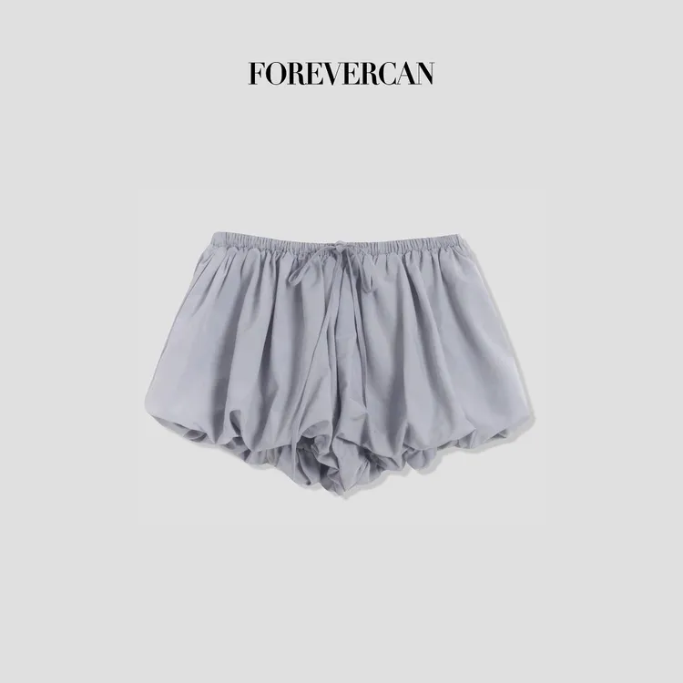 FOREVERCAN“蓝云”立裁量感蓬蓬裙花苞半身裙裤 SP21885