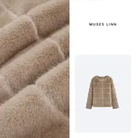 LINN【巴黎画报】2025冬款环保毛小香风外套D25WT535