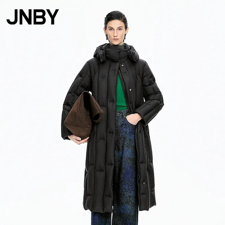 【95白鹅绒】商场同款JNBY/江南布衣25冬新品羽绒服长款5PAC14070
