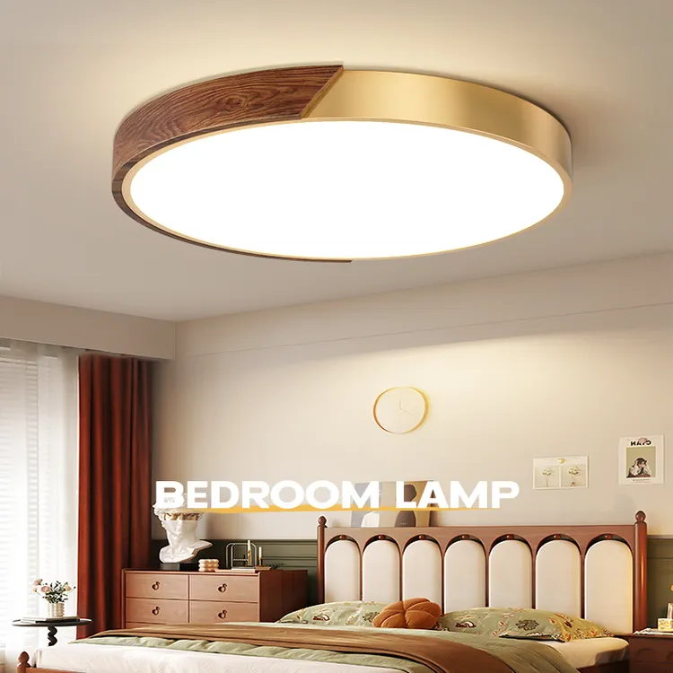 led吸顶灯主卧室灯圆形简约现代新中式餐厅阳台过道中山灯具2532