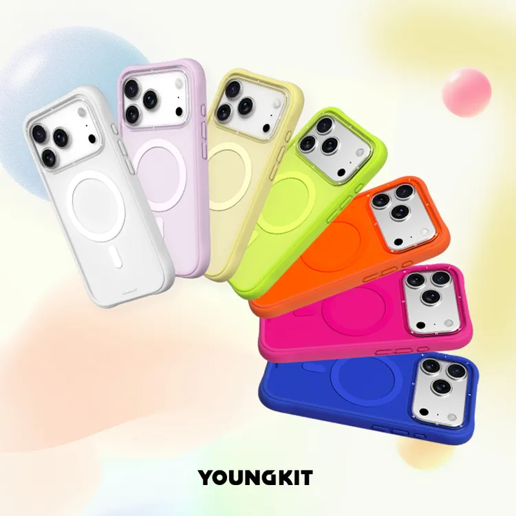 猿气&动感系列（彩色款）适用苹果16/15液态硅胶磨砂背板分体手机壳