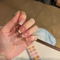 BYZHENZI STORE【晨露与贝拉】法式小花夏日必入清新美甲贴纸甲油膜