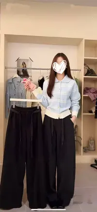 米满满-Sy（123#）百搭宽松直筒阔腿裤