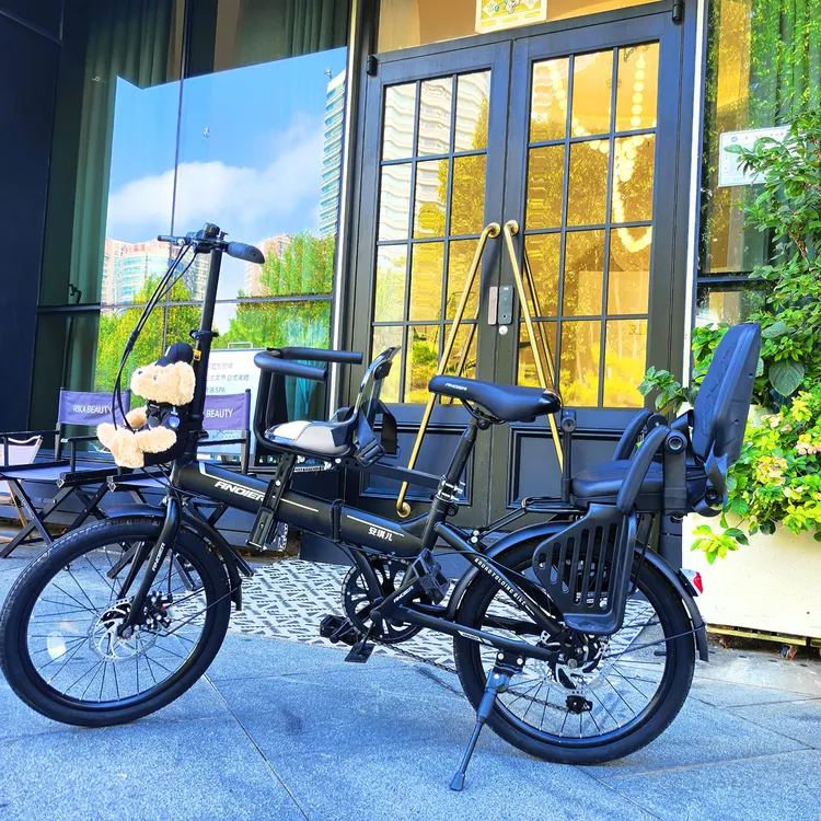 安琪儿亲子自行车购买20寸碟刹减震折叠自行车适合宝妈男女通用