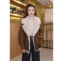 [睦火火]冬季短款90绒翻毛领羽绒服气质休闲短外套82575