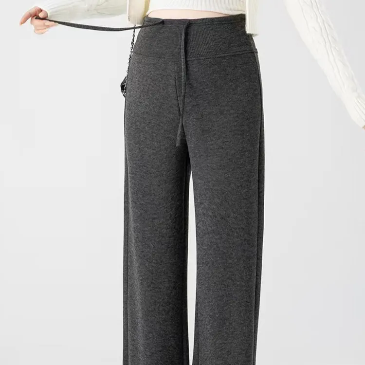 2529新款冬季北极绒孕妇直筒裤