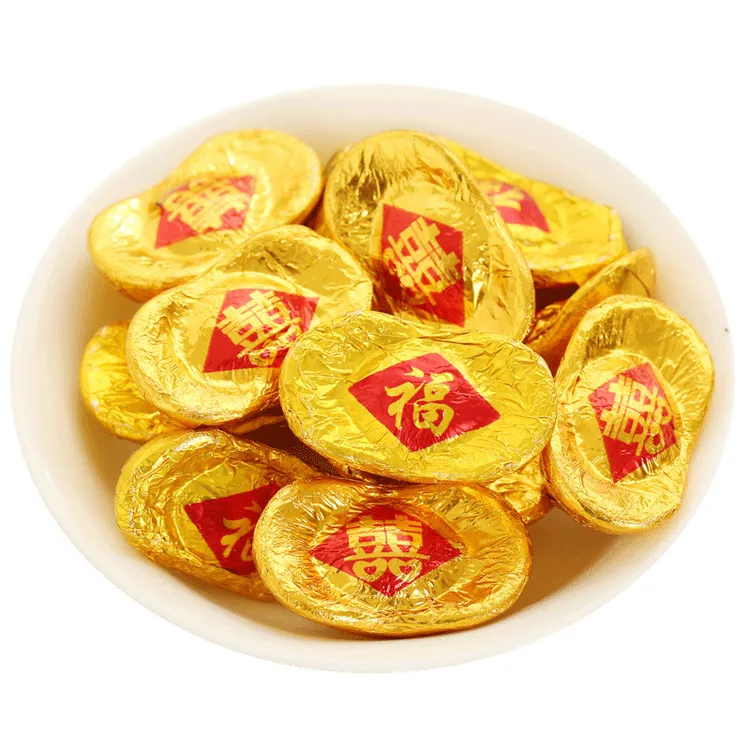 汇福园金币巧克力500g纯黑结婚庆喜糖果散装零食批发（代可可脂）