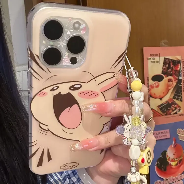 可爱卡通欢呼乌萨奇适用iPhone16promax手机壳苹果15Pro少女14/13