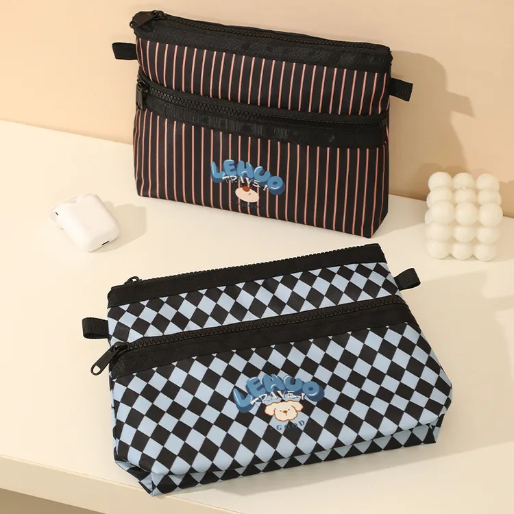 化妆包便携收纳包轻便网纱包旅行随身包零钱包证件卡包小杂物包包