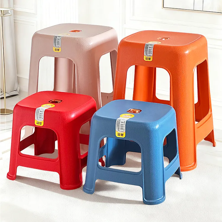 加厚152号餐桌大凳家用客厅高凳熟胶防滑塑料凳子简约成人经济型