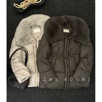 TIME ROOM 2025冬季新款狐狸大毛领时尚宽松羽绒服